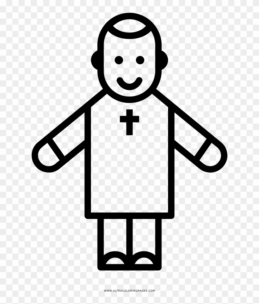 Priest Coloring Page - Stick Figure Art Teacher #827457