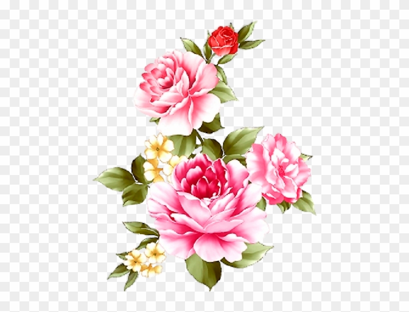 Laminas De Flores, Imágenes De Flores, Flores Victorianas, - Decoupage Flower Png #827463