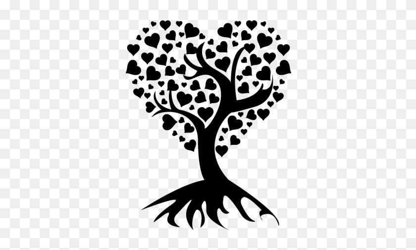 "zaxlab Orthodontics " - Black And White Heart Tree #827509