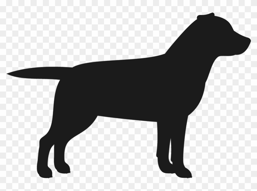 Labrador Retriever Stamp Dog, Cat Amp Fur Baby Stamps - Rottweiler Dog Vector Silhouette #827529