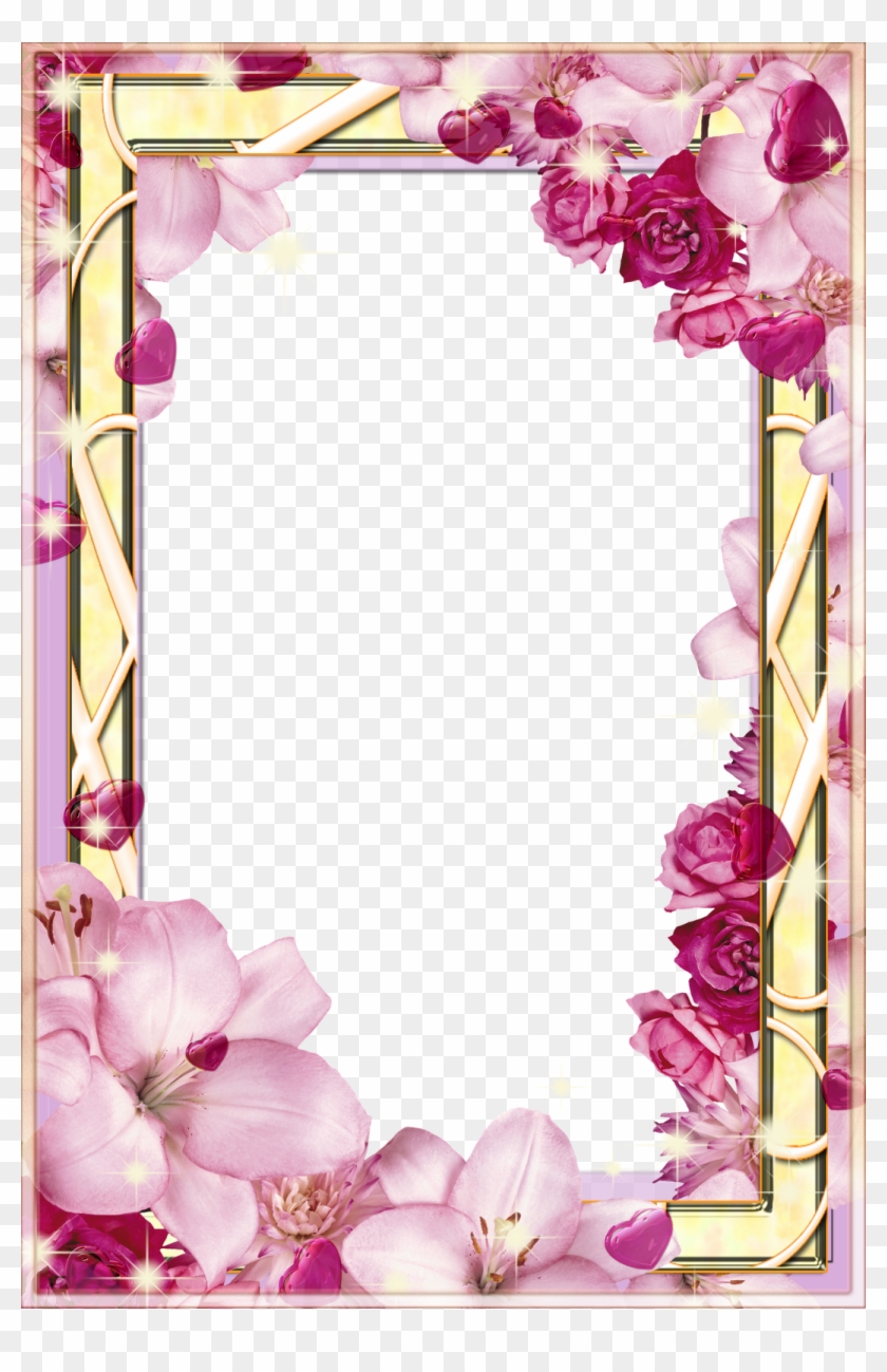 35 Frames Png Em Alta Resolução E Fundo Transparente - Flower Frames For Photoshop #827567