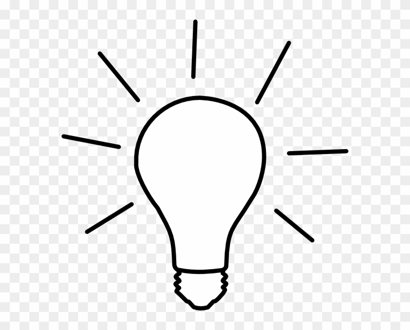 Light - Bulb - Clip - Art - Black - And - White - Cartoon Black And White Light Bulb #827572