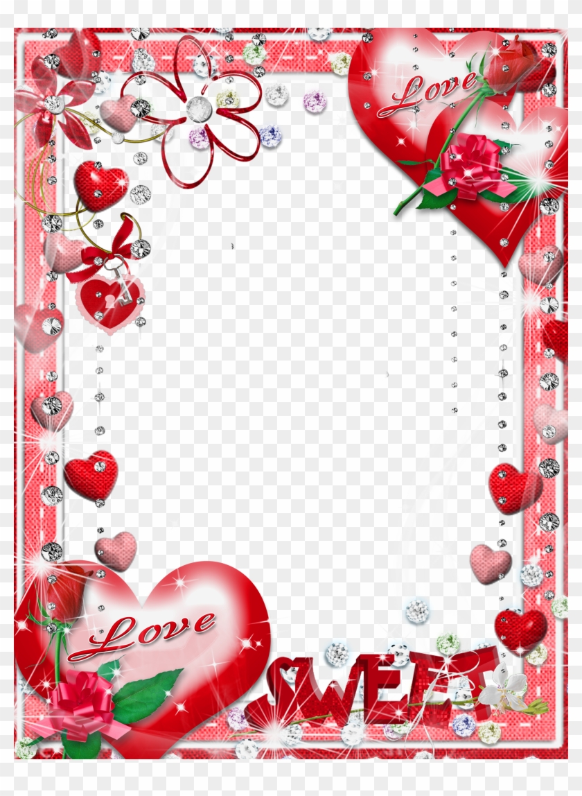 0, - Png Love Photo Frame #827590