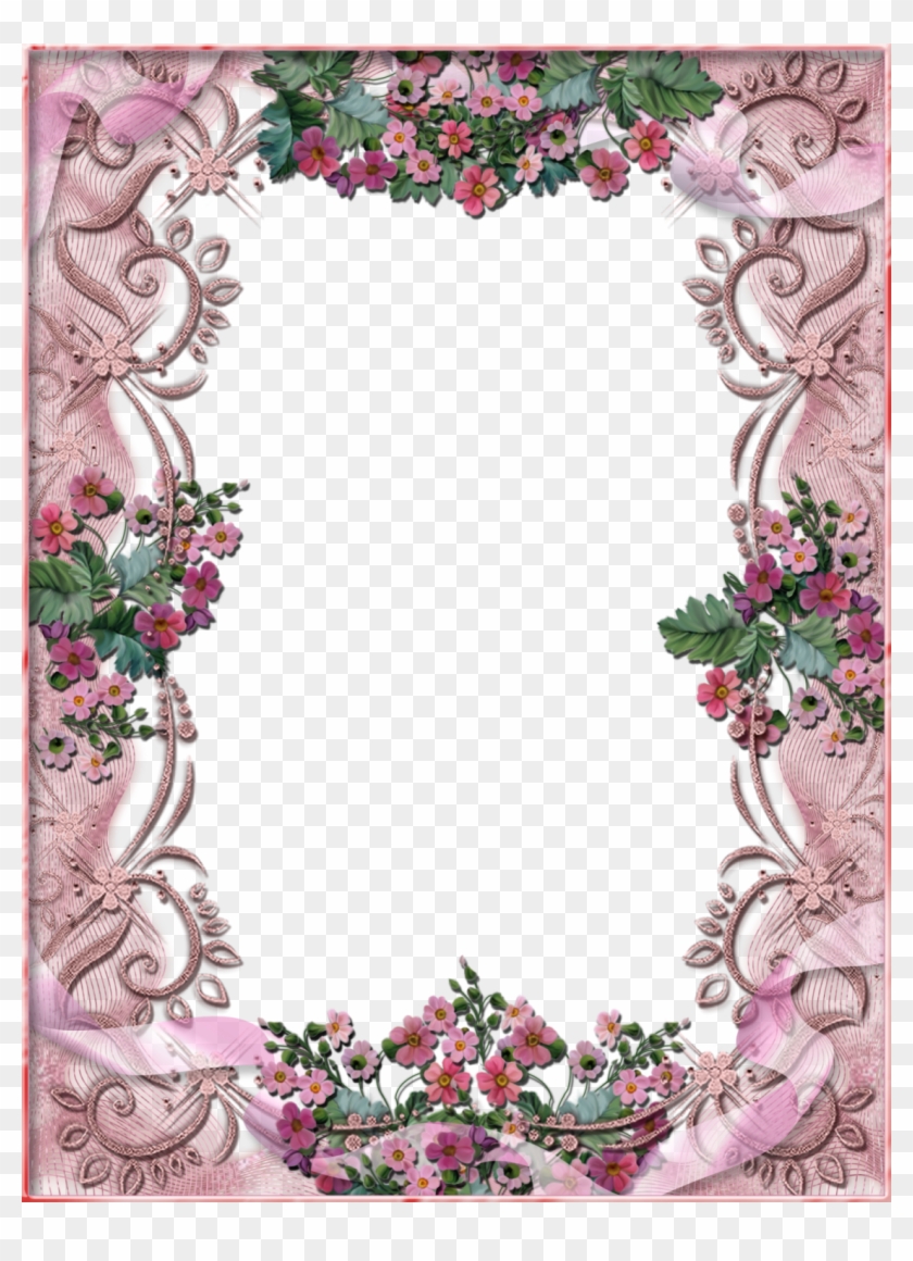 Download Here Beautiful Flower Frames Png - Picture Frame #827615