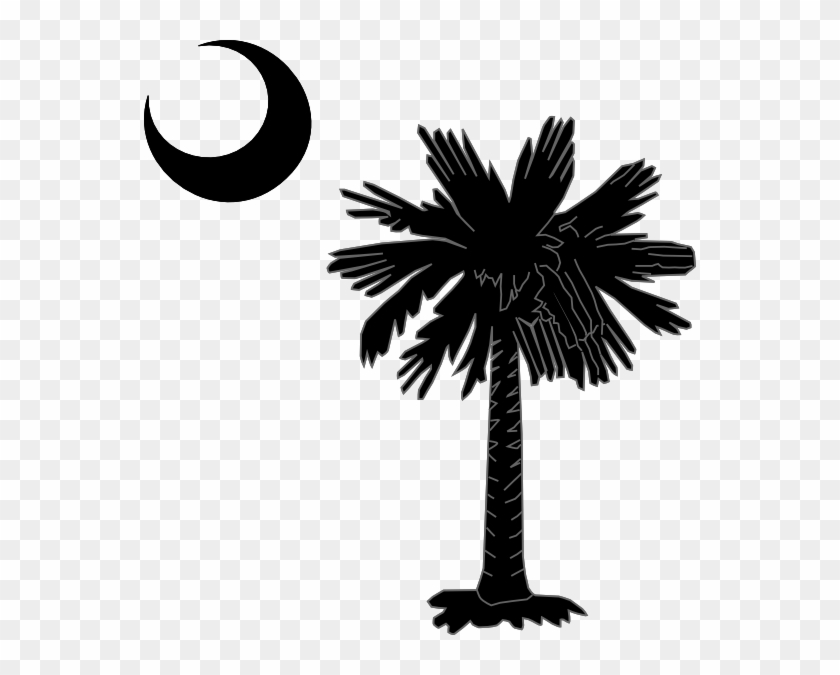 Palmetto Tree Clip Art At Clker - Flag Of South Carolina #827648