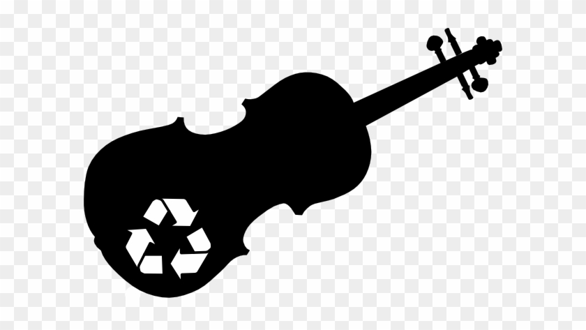 Recycling Fiddle Clip Art At Clker - Cello Silhouette #827737