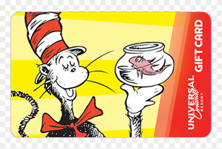 A Cat In The Hat Themed Gift Card For Universal Orlando - Cat In The Hat #827747