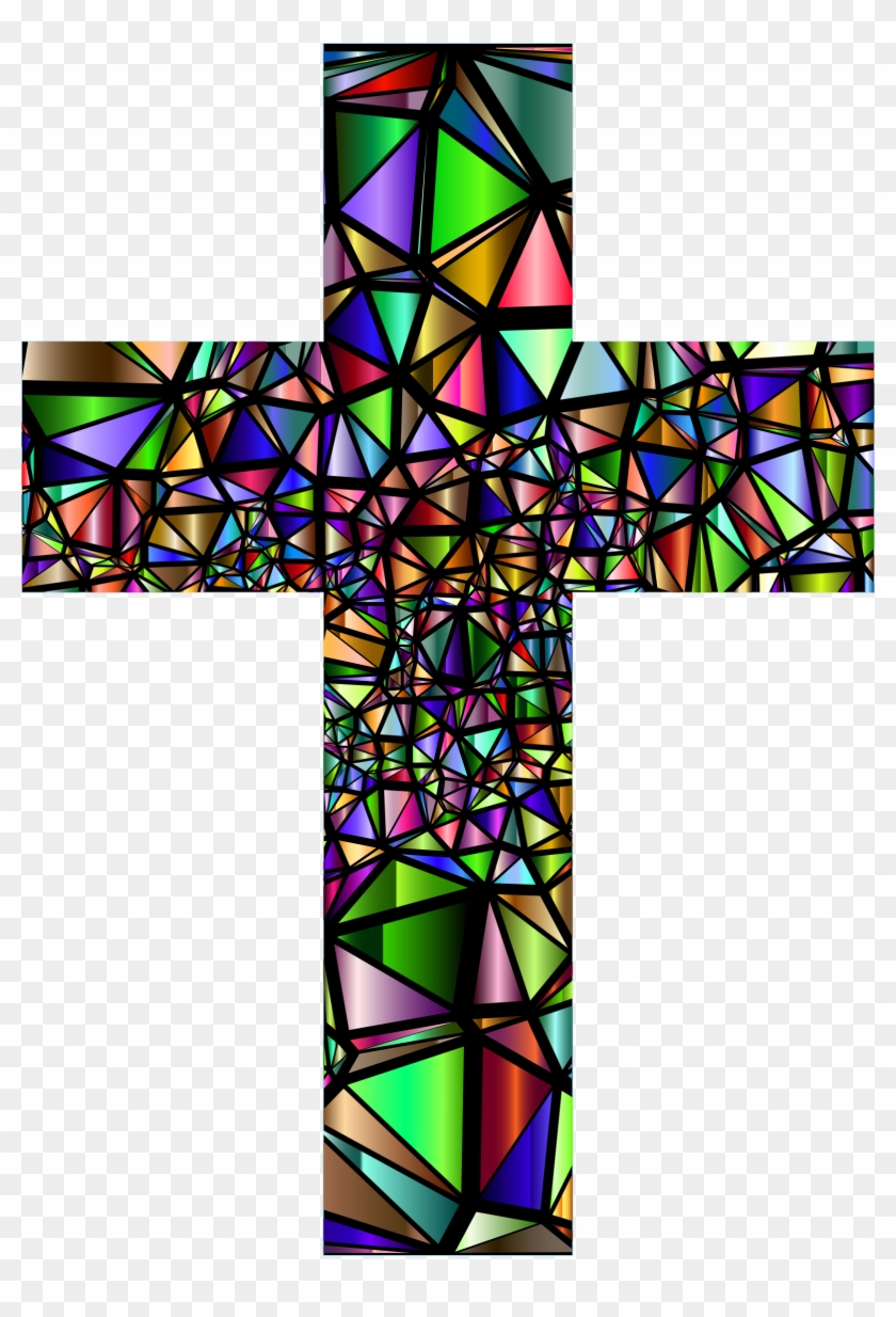 Big Image - Cross In Stained Glass Windows #827768