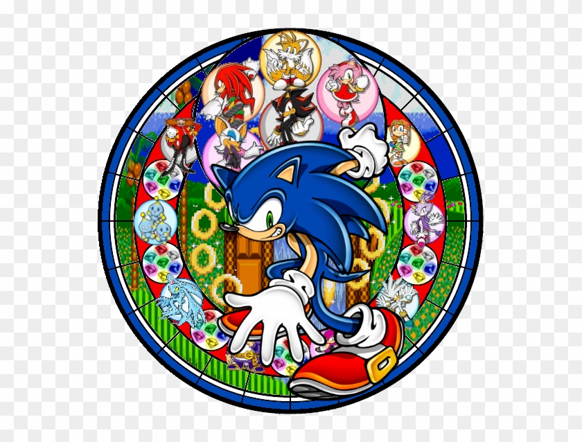 Sonic Stained Glass Art By Angelbrat3005 - Multi-dimensional: Sonic Adventure 2 Original Sound #827774