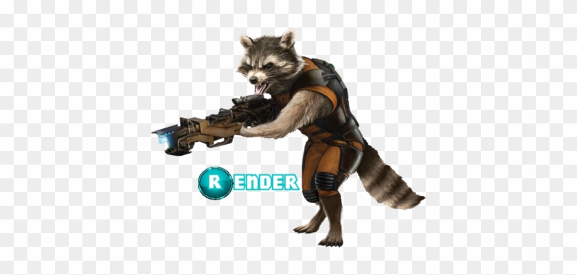 Roket Rakun Gotg Psd - Rocket Raccoon White Background #827851