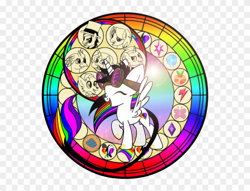 Stain Glass Lightning Bliss By Lightning-bliss - Lightning Bliss Mlp Kingdom Hearts #827894