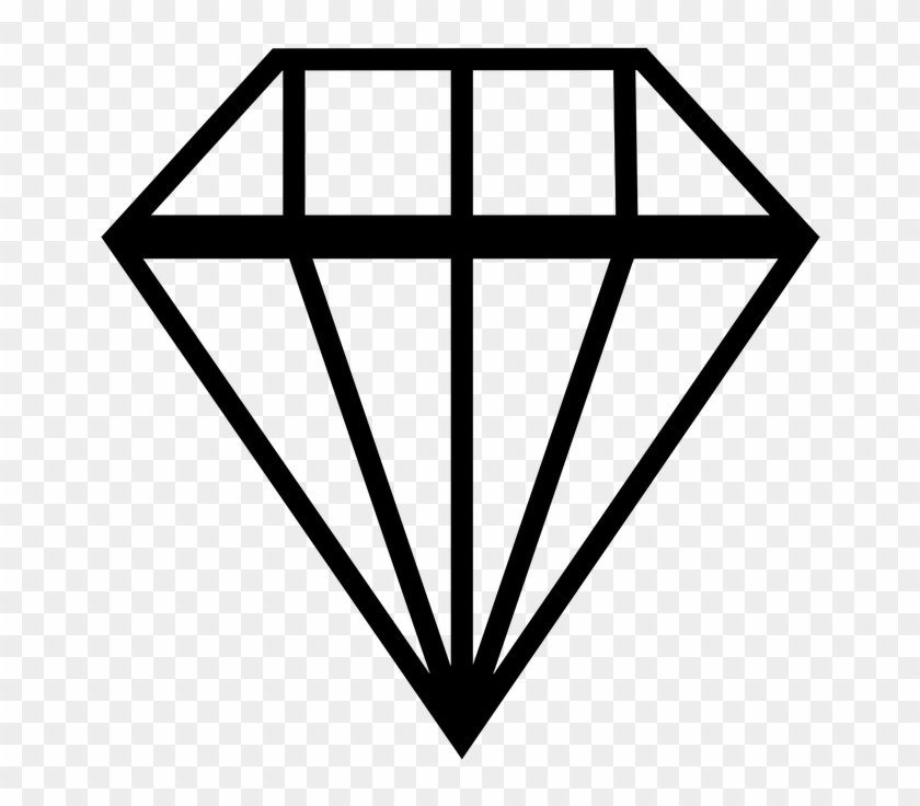 Silhouette Diamond Vector #827893
