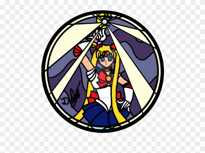 Sailor Moon Design For Stained Glass By Devictemple - Stained Glass #827927