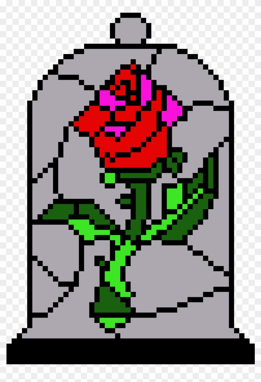 Stained Glass Rose Small - Stained Glass #827943