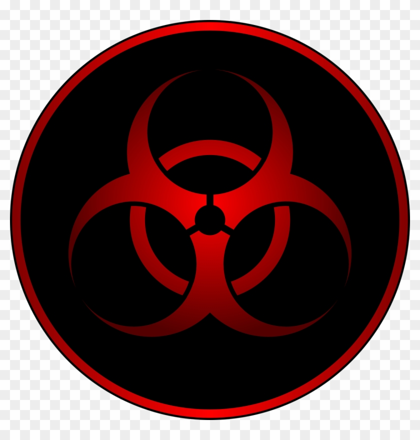 Biohazard Symbol Clipart Red - Biohazard Symbol #828039