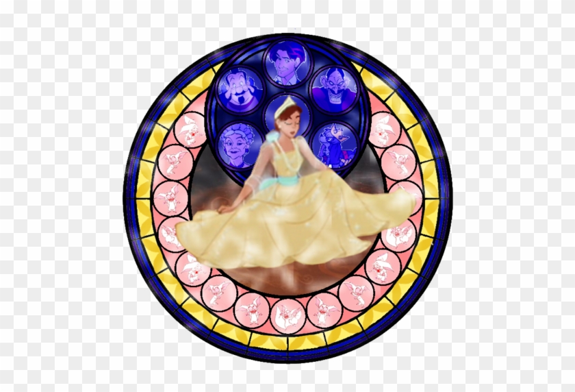 Childhood Animated Movie Heroines Wallpaper Titled - Kingdom Hearts Stained Glass #828085