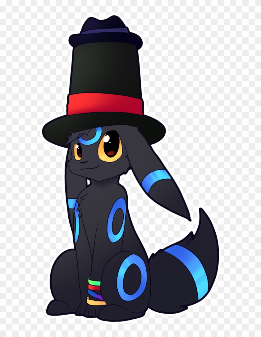 Commission- Top Hat Umbreon By Pinkeevee222 - Eevee With A Top Hat #828134