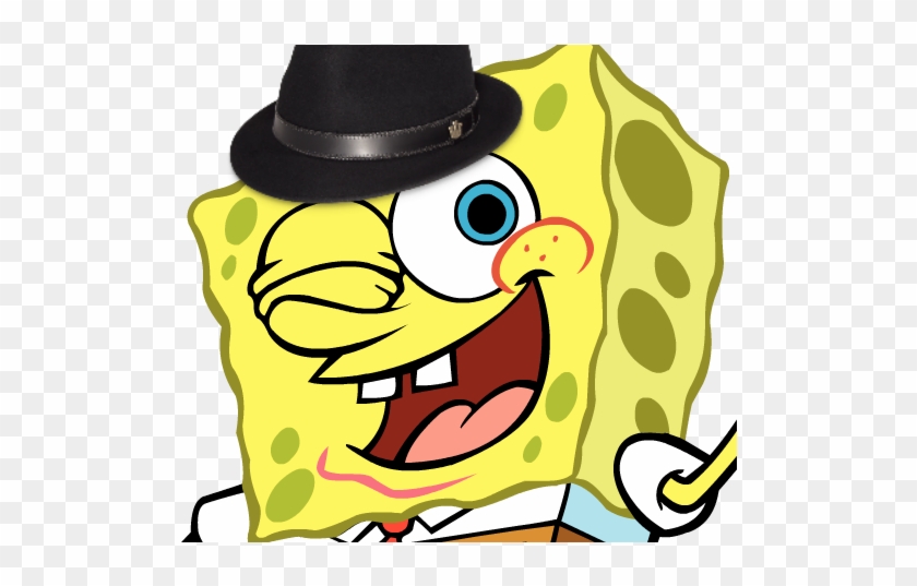 Spongebob Fedora 2 - Thumbs Up Cartoon Character #828171