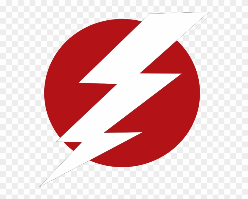 Red Lighting Blot Encirled Clip Art At Clipartner - Red Lightning Bolt Logo #828357