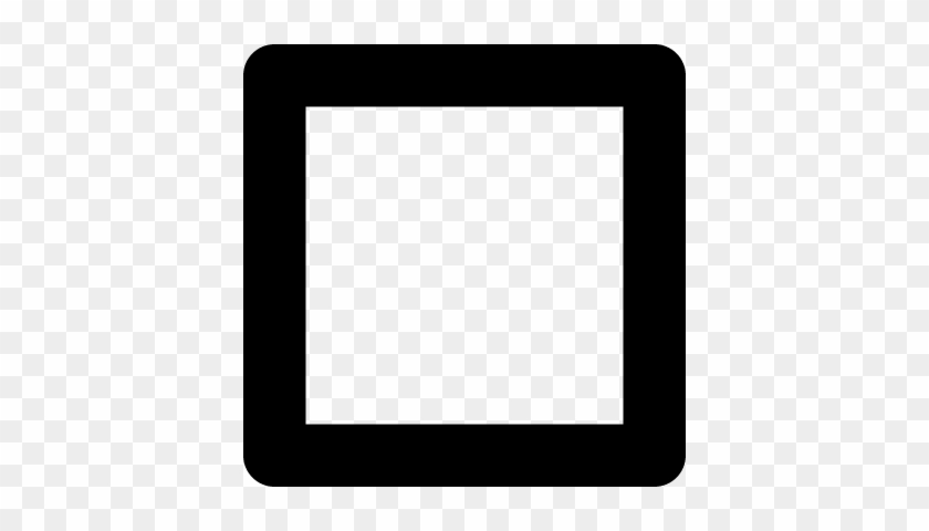 Square Outline Of Slightly Rounded Corners Vector - Tablet Computer #828433