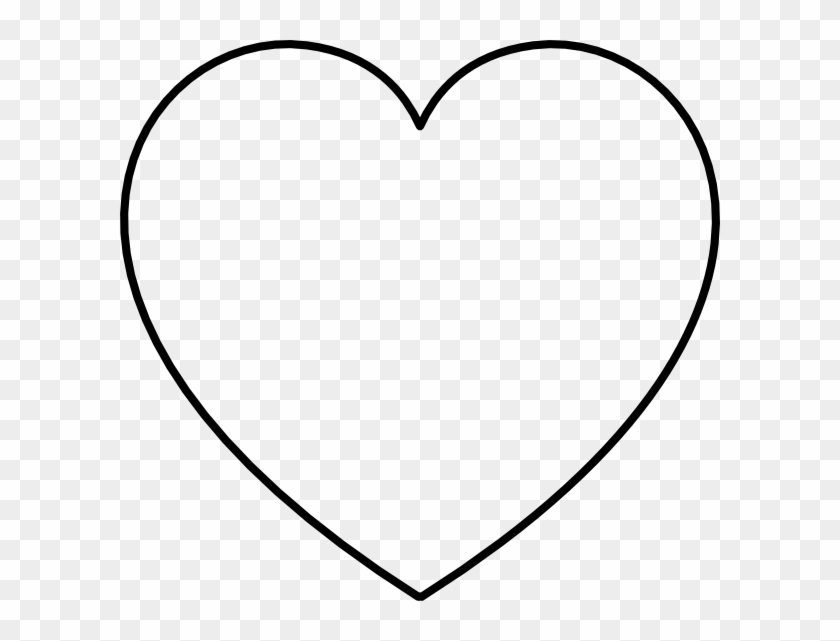 Heart 270 Clip Art - Coloring Heart #828496