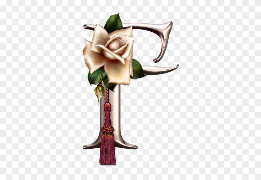 Alfabeto Rosa Con Rosas - Photoshop #828554