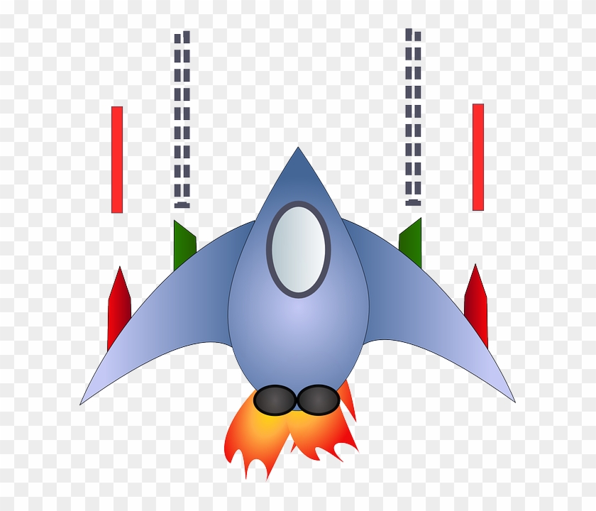 Fire, Cartoon, Free, Games, Rocket, Ship, Space - Space Ship Clip Art #828637