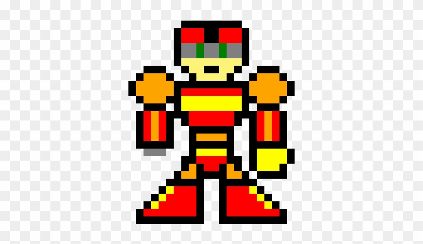 Mega Man 8bit Oc Scorch Man By Animecitizen - Illustration #828713