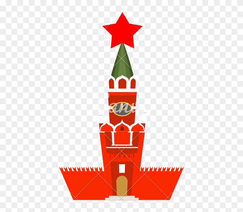 Moscow Kremlin Cartoon Style Isolated - Red Square #828742