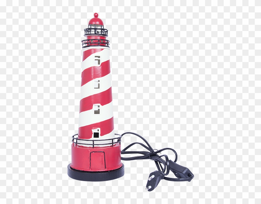 Lighthouse With Illumination - Batela Nautical Red Illuminating Lighthouse #828896