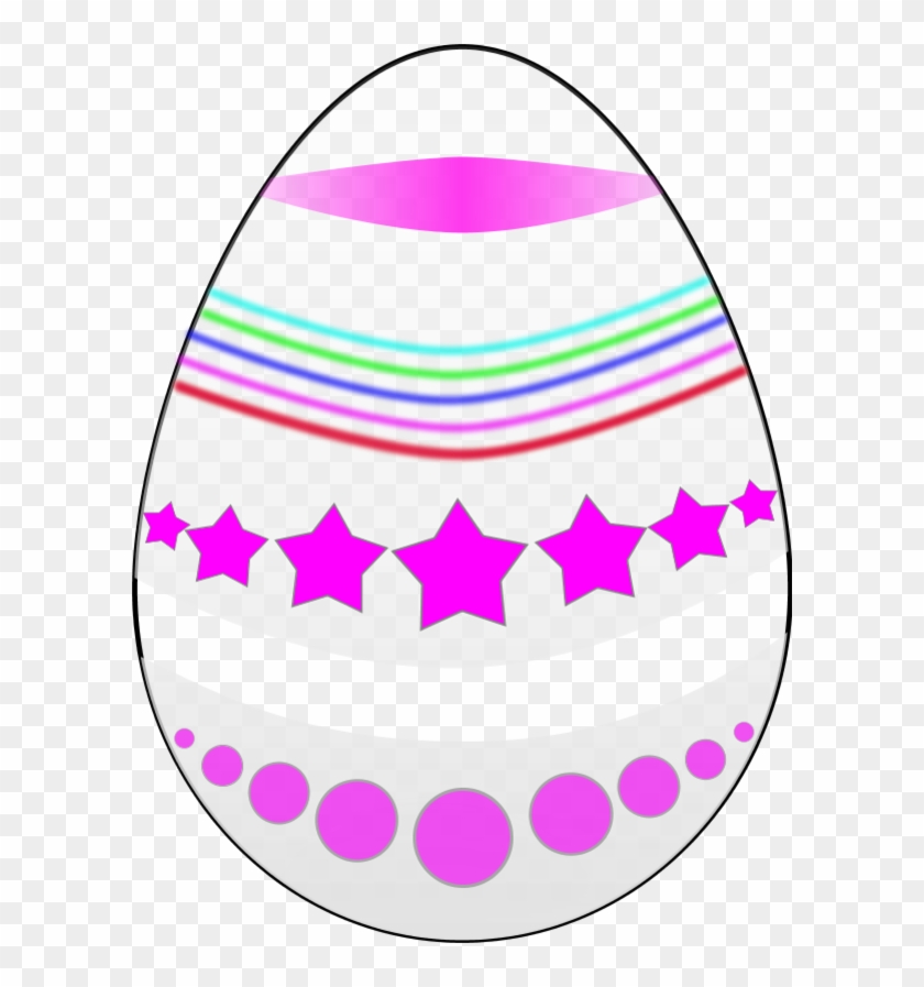 Easter Egg Painted - Star #828982