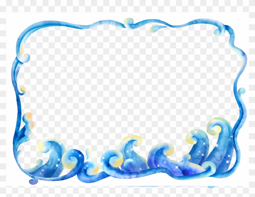 Download Clip Art - Waves Border Png #829077