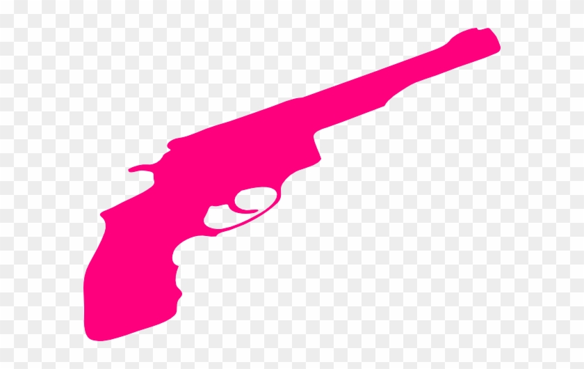 Pink Revolver Clip Art Jwfp8n Clipart - Pink Gun Vector #829135
