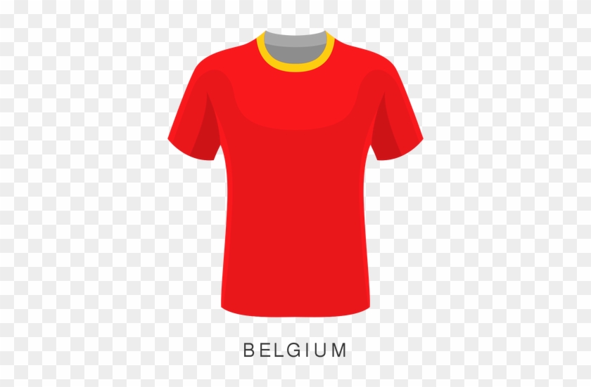 Belgium World Cup Football Shirt Cartoon Transparent - Cartoon Shirt Png #829164
