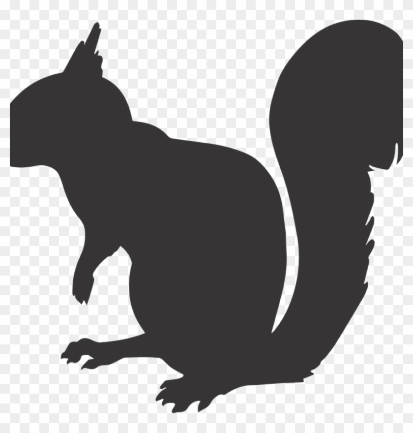 Squirrel Silhouette Animal Free Vector Graphic On Pixabay - Animal Silhouette #829178