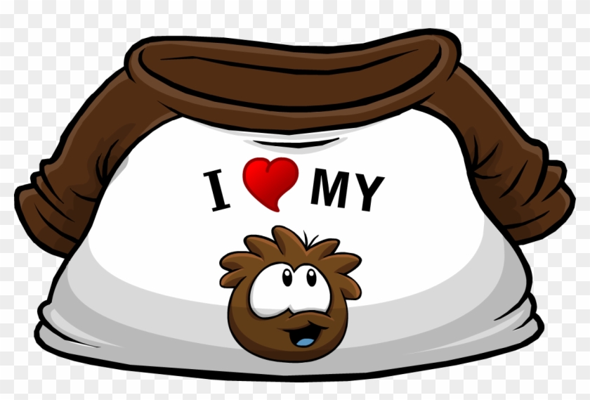 I Heart My Brown Puffle T-shirt - Club Penguin Brown Puffle #829298