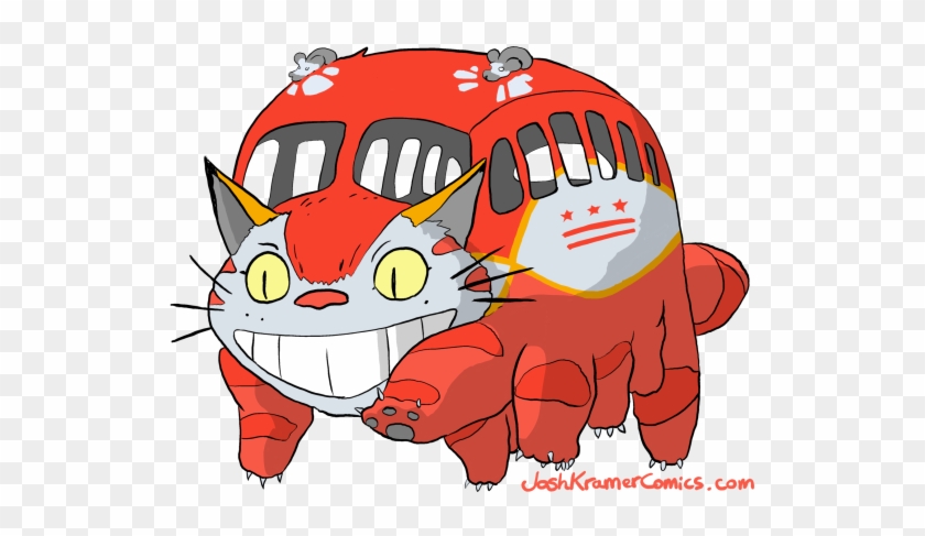 Red T Shirt Clipart - My Neighbor Totoro Cat Bus #829300