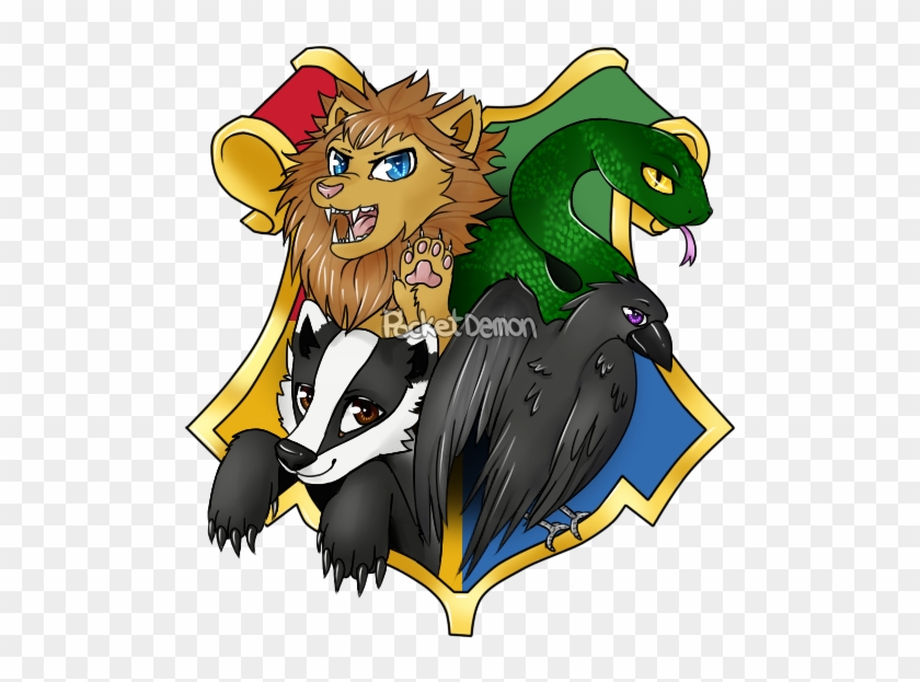 Harry Potter Crest T-shirt Design By Pocketdemon - Cartoon #829314