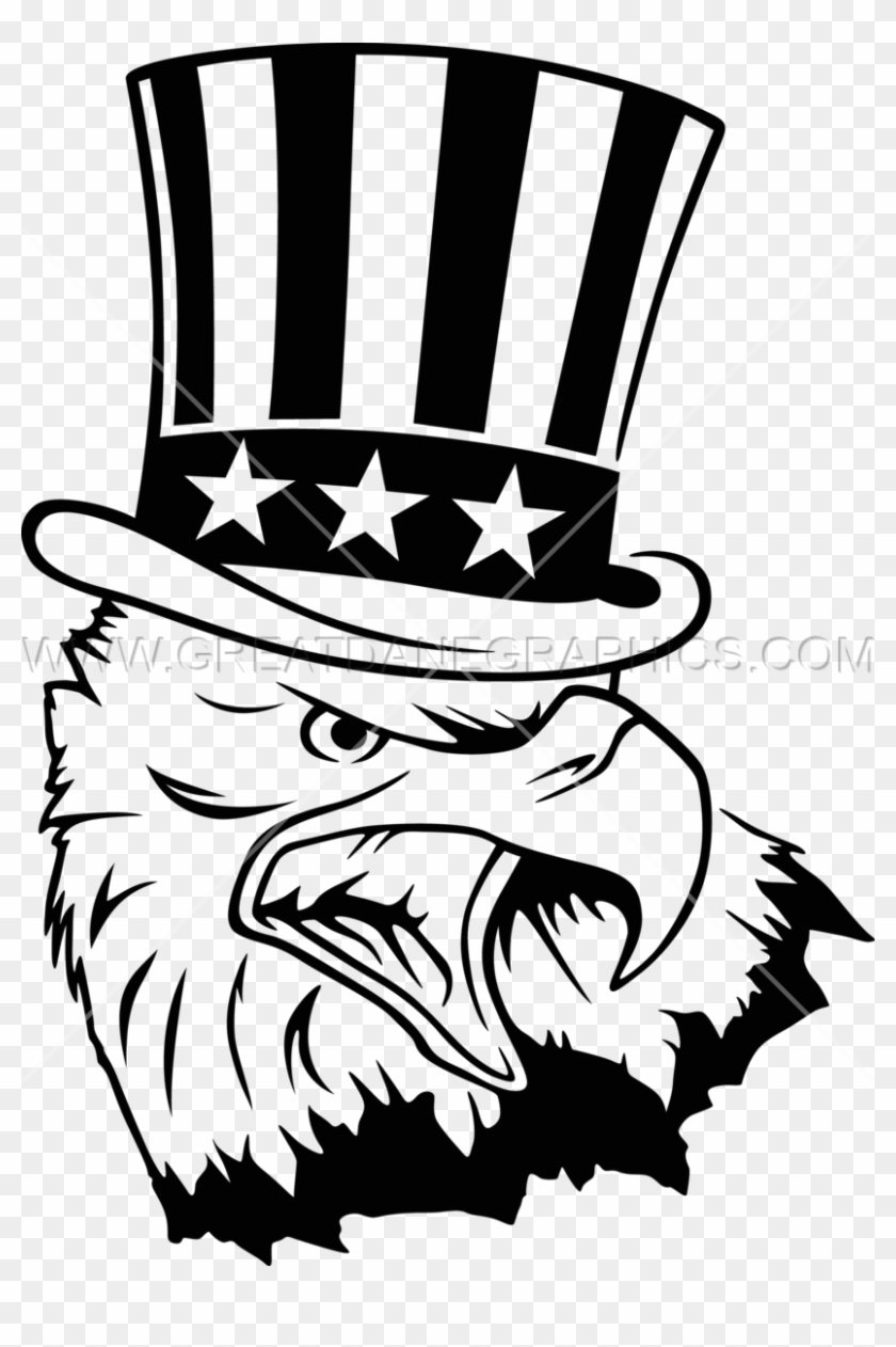 Uncle Sam Clipart Head - Uncle Sam With Eagle #829340