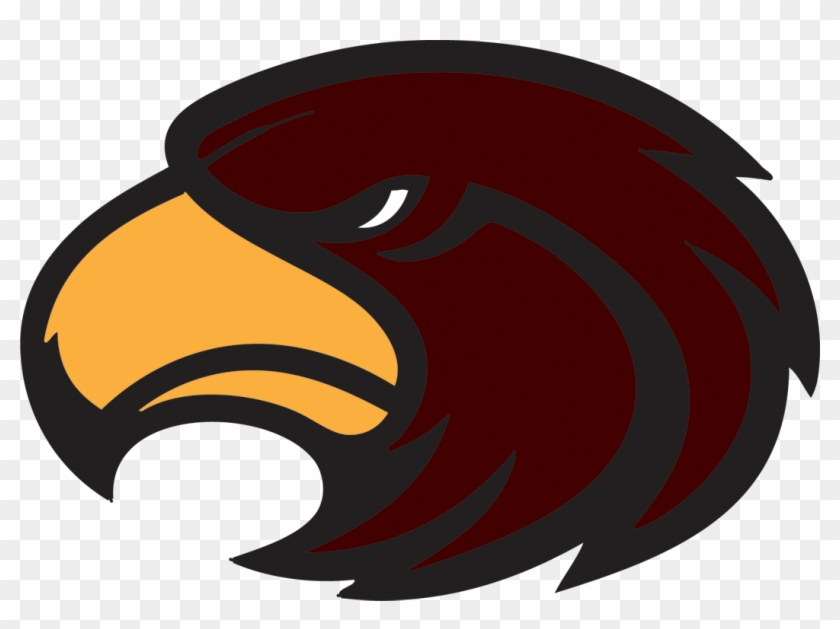 Eagle Head Maroon Transparent Left - Red Eagle Logo Png #829357