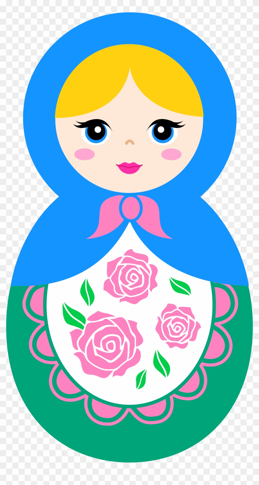 Babushka Doll Clipart - Matryoshka Dolls Clip Art #829374