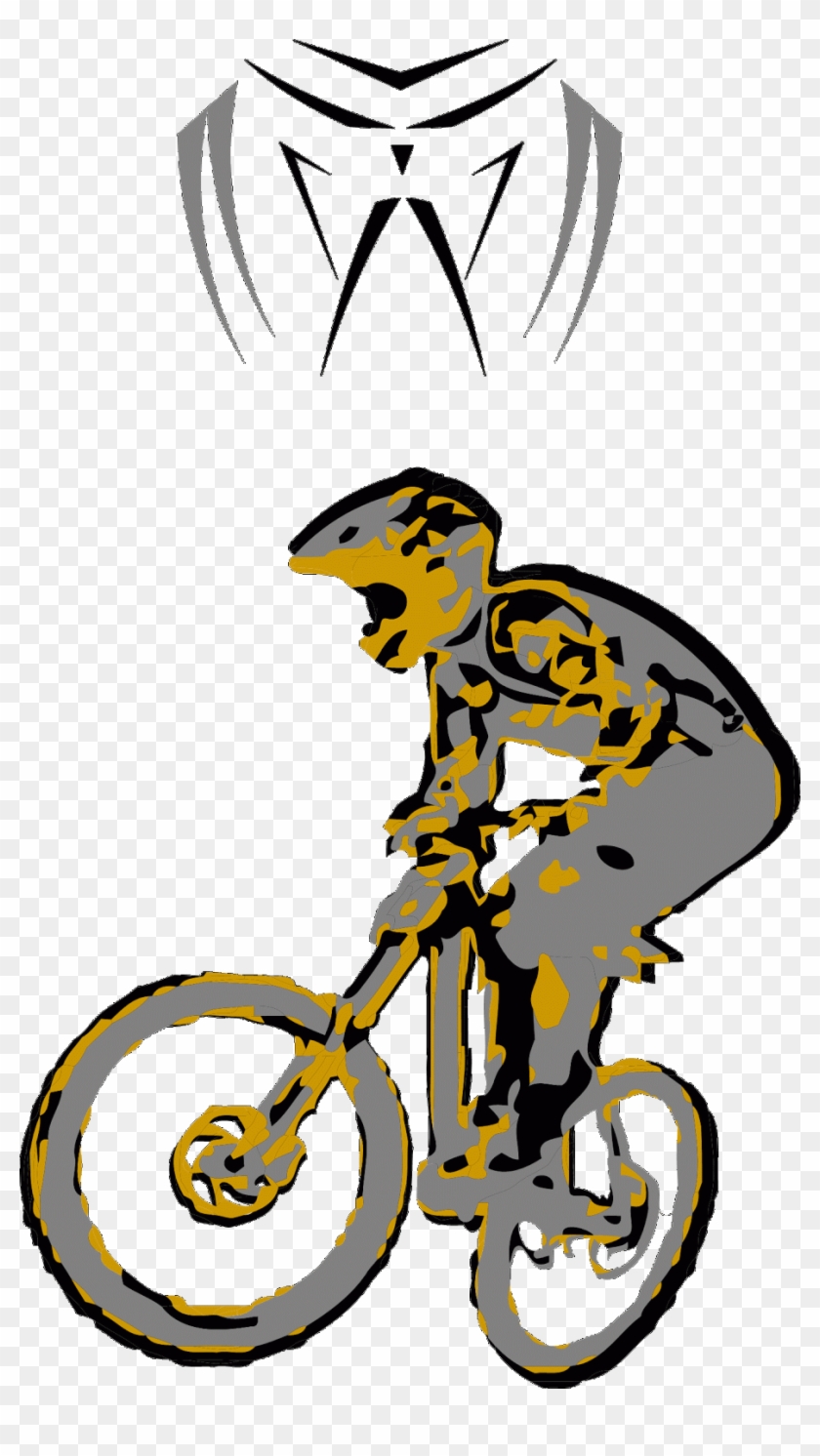 Mountain Bike Downhill Vector - Downhill Mountain Bike - Free Transparent  PNG Clipart Images Download