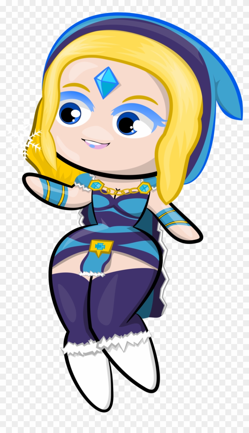 Inspiratiodakucing Dota 2 Crystal Maiden T-shirt Pattern - Cartoon #829404