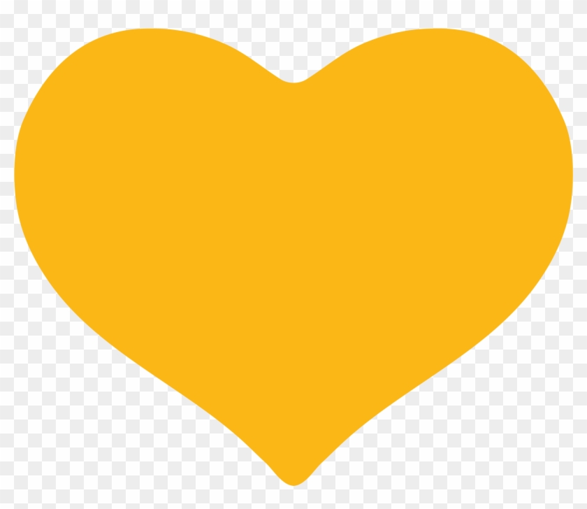 Open - Yellow Heart Transparent Background #829479
