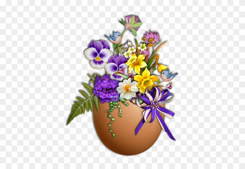 Pot Plant Clipart Springtime - Imikimi Happy Easter Frames #829558