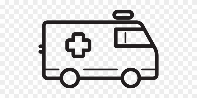 Ambulance Facing Right Free Icon - Hospital Stuff #829654