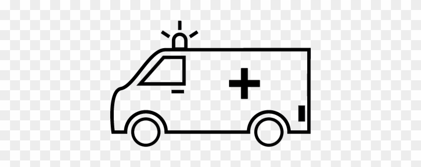 Ambulance, Ios 7 Interface Symbol Vector - Outline Images Of Ambulance #829663