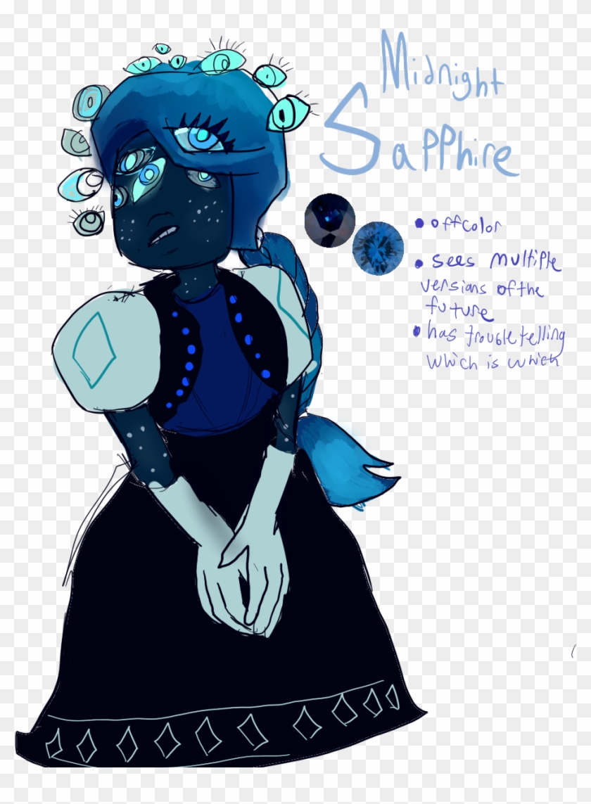 Midnight Sapphire - Oc Sapphire Steven Universe #829706