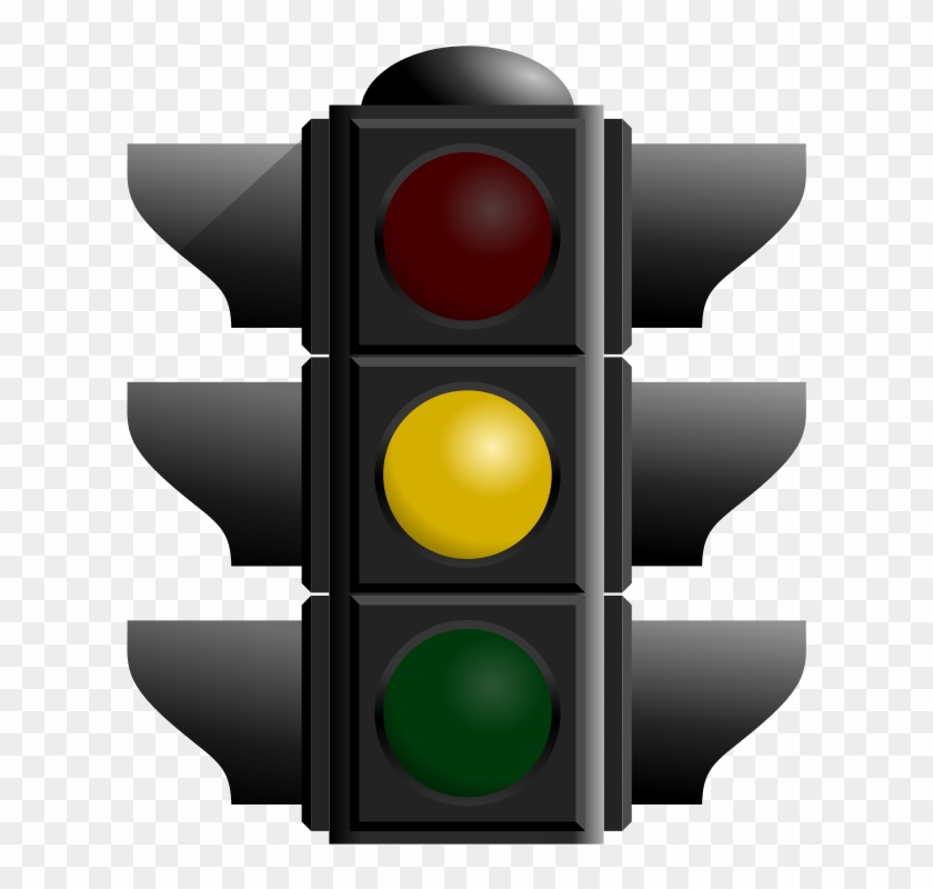 File - Yellowtrafficlight - Svg - Red Traffic Light Icon #829813