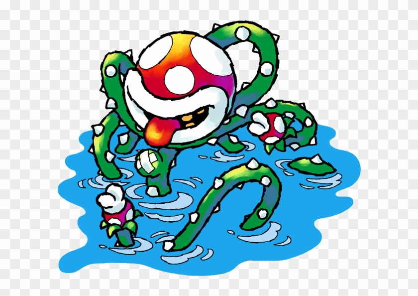 Piranha Clipart Attack - Yoshi's Island Piranha Plant #829877